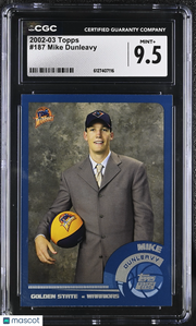 2002-03 Topps Mike Dunleavy Rookie #187 CGC 9.5 Golden State Warriors