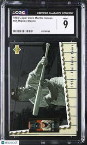 1994 Upper Deck Mickey Mantle Baseball Heroes #64 CGC 9 New York Yankees
