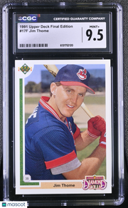 1991 Upper Deck Final Edition Jim Thome Rookie #17F CGC 9.5 Cleveland Indians