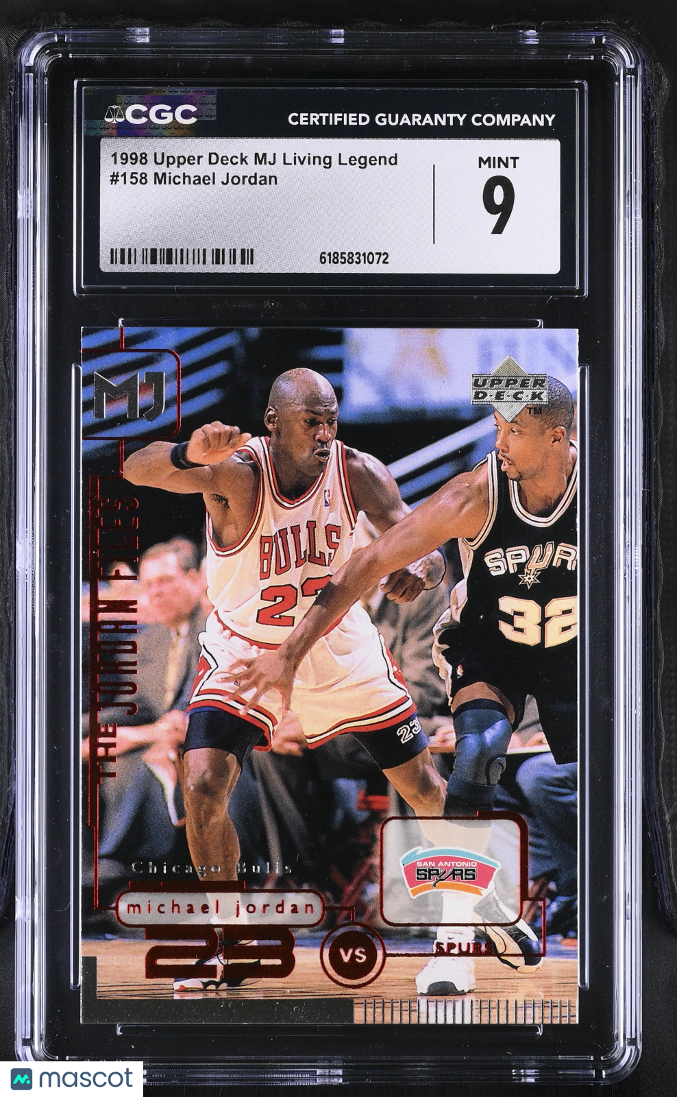 1998 Upper Deck MJ Living Legend Michael Jordan #158 CGC 9 Chicago Bulls