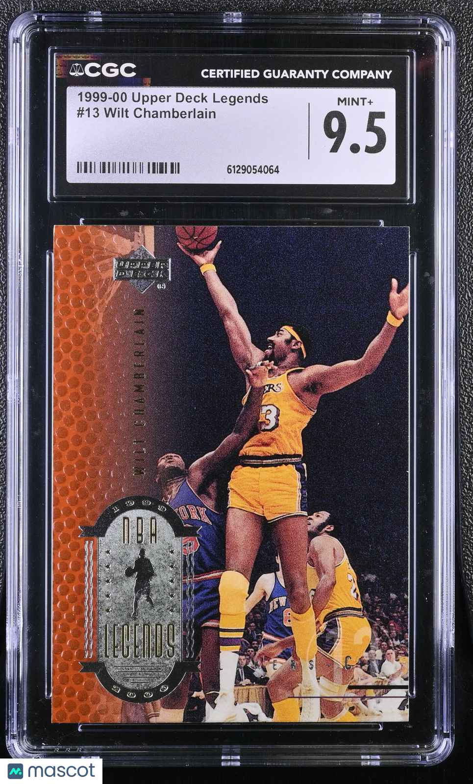 1999-00 Upper Deck Legends Wilt Chamberlain #13 CGC 9.5 Los Angeles Lakers