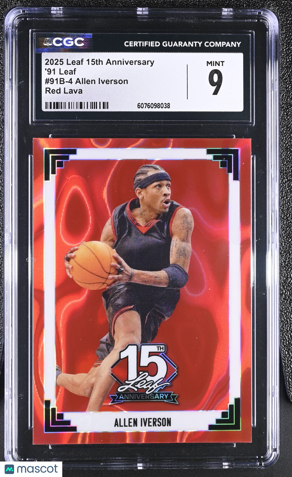 2025 Leaf 15th Anniversary '91 Leaf #91B-4 Red Lava CGC 9