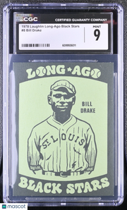 1978 Laughlin Long-Ago Black Stars Bill Drake #8 CGC 9
