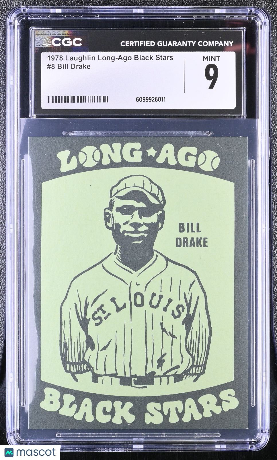 1978 Laughlin Long-Ago Black Stars Bill Drake #8 CGC 9
