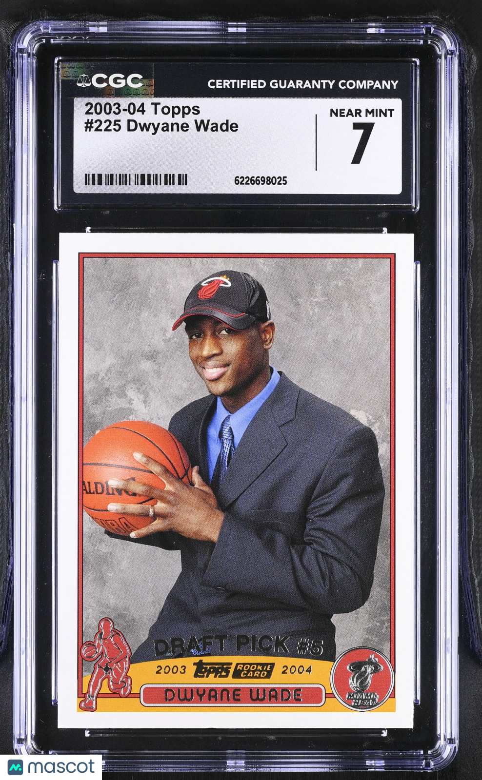 2003-04 Topps Dwyane Wade Rookie #225 CGC 7 Miami Heat