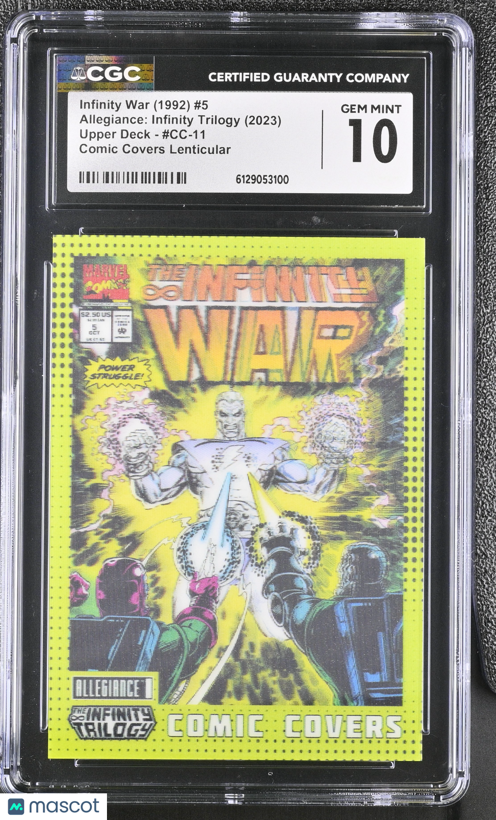2023 Upper Deck Allegiance Infinity Trilogy CC-11 Comic Covers Lenticular CGC 10