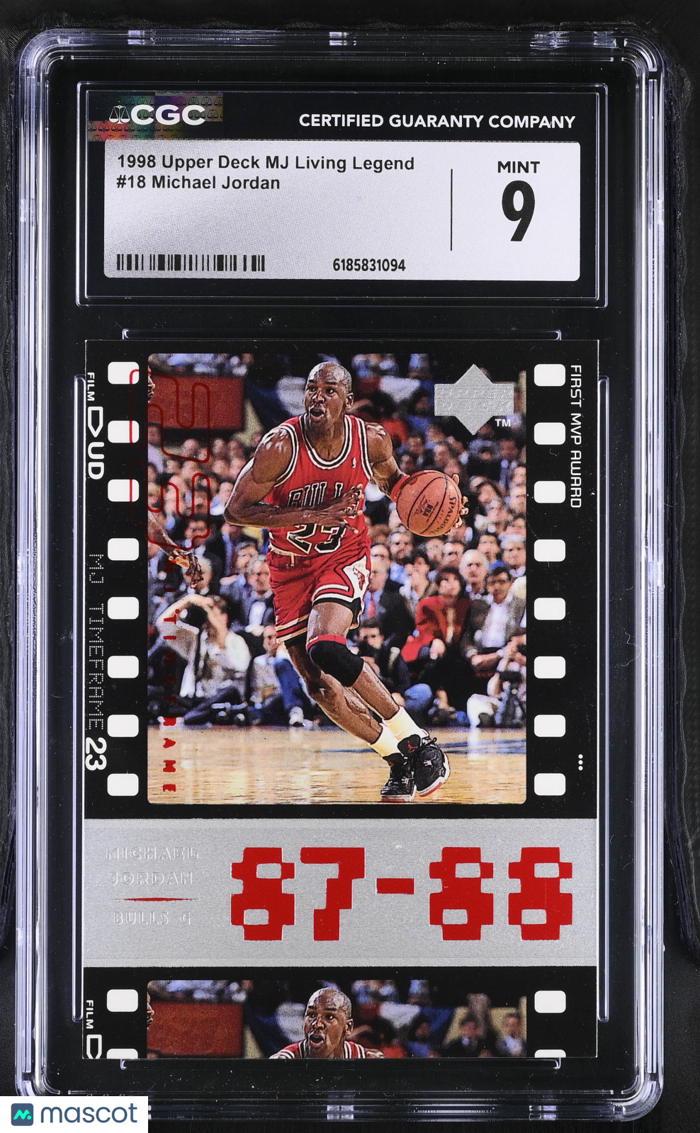 1998 Upper Deck MJ Living Legend Michael Jordan #18 CGC 9 Chicago Bulls