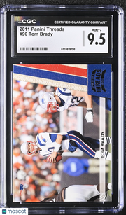 2011 Panini Threads Tom Brady #90 CGC 9.5 New England Patriots