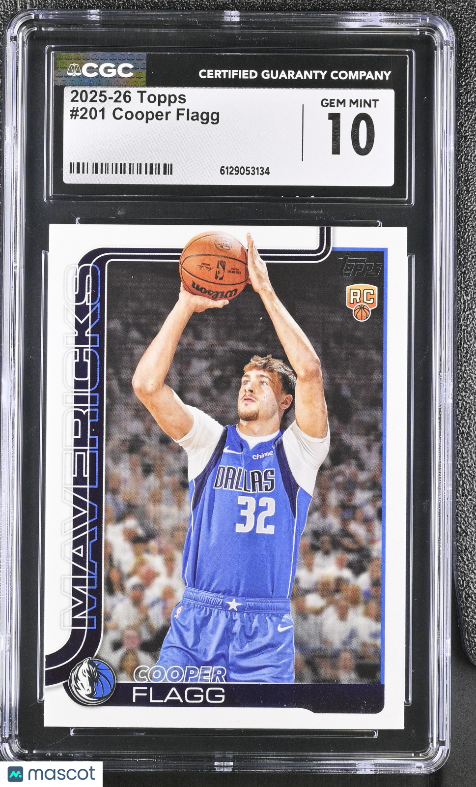 2025-26 Topps Cooper Flagg Rookie #201 CGC 10 Dallas Mavericks