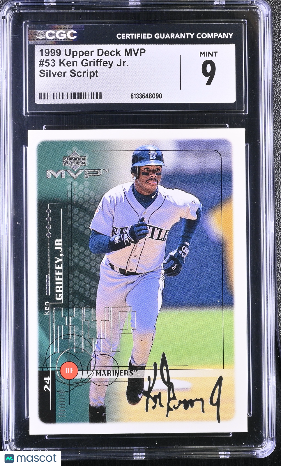 1999 Upper Deck MVP Ken Griffey Jr. Silver Script #53 CGC 9 Seattle Mariners