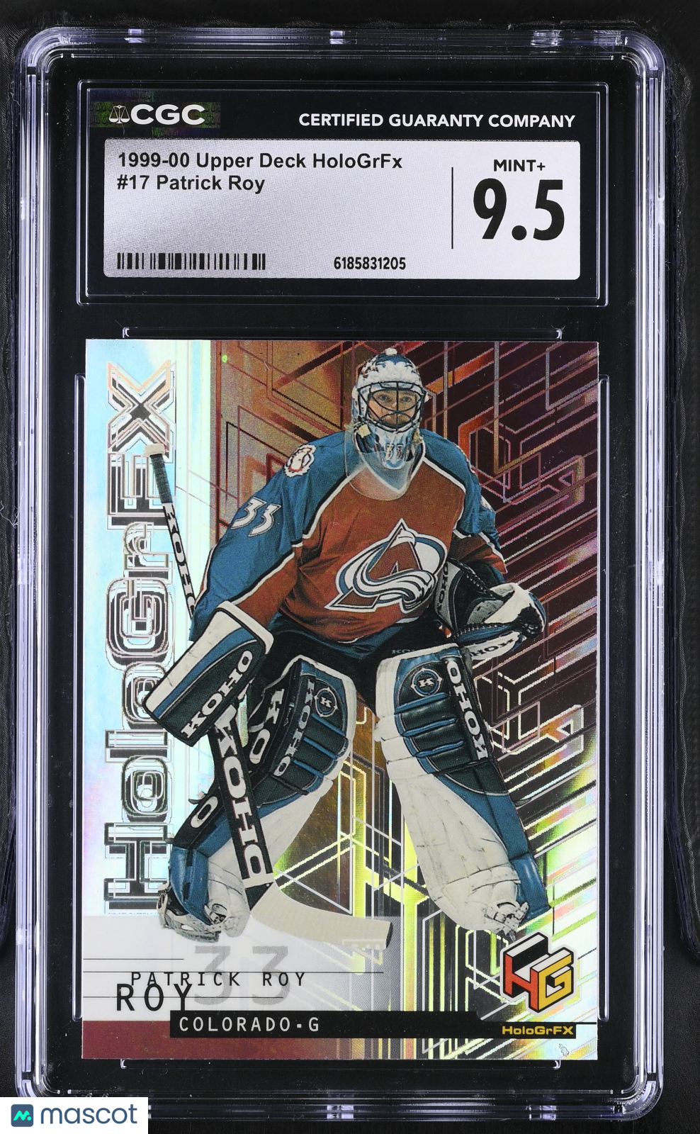 1999-00 Upper Deck Hologrfx Patrick Roy #17 CGC 9.5 Colorado Avalanche