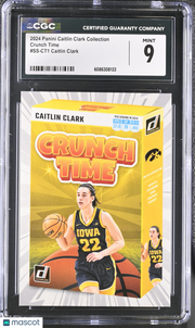 2024 Panini Caitlin Clark Collection Rookie Crunch Time #SS-CT1 CGC 9 Iowa