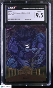 1995 Fleer Marvel Metal Inaugural Edition Beast #1 CGC 9.5