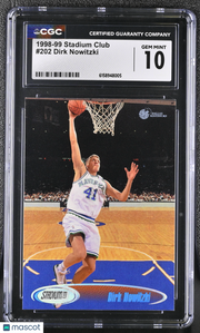 1998-99 Stadium Club Dirk Nowitzki Rookie #202 CGC 10 Dallas Mavericks