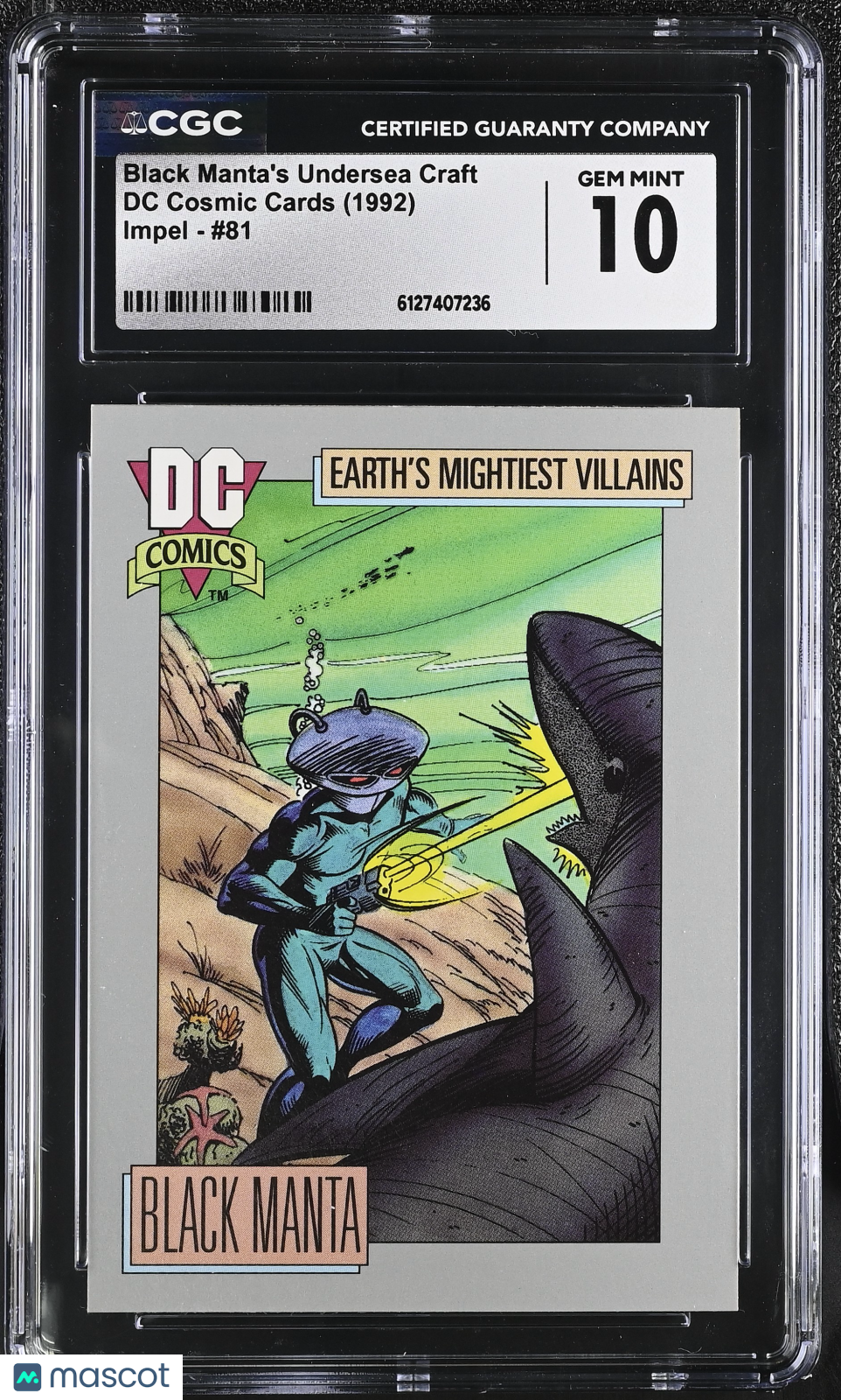 1992 Impel DC Cosmic Cards Black Manta's Undersea Craft #81 CGC 10