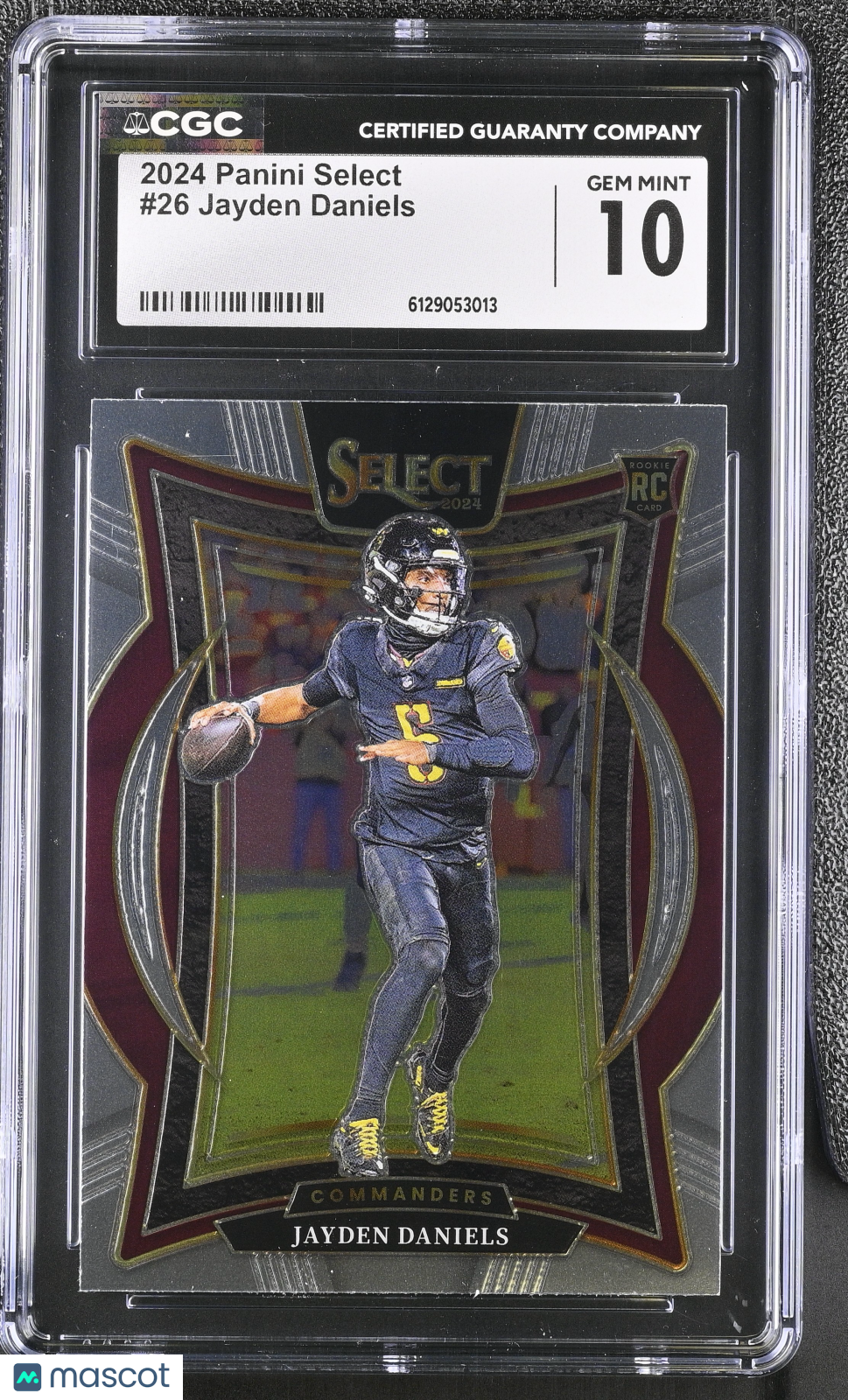 2024 Panini Select Jayden Daniels Rookie #26 CGC 10 Washington Commanders