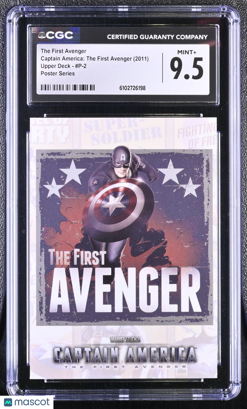 2011 Upper Deck Captain America: The First Avenger #P-2 Poster Series CGC 9.5