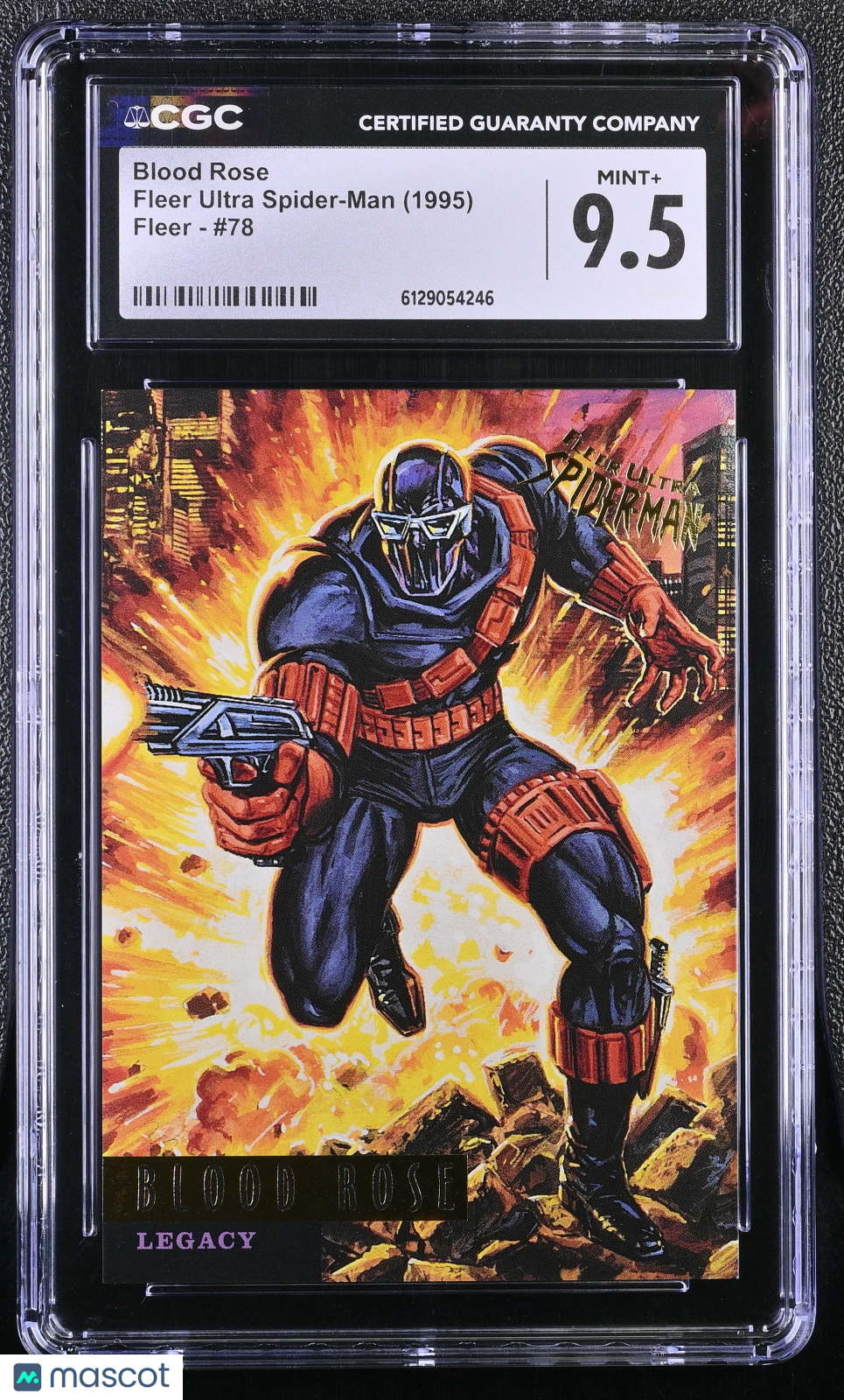 1995 Fleer Ultra Spider-Man Blood Rose #78 CGC 9.5