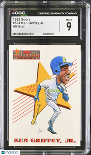 1993 Score Ken Griffey Jr. All-Star #504 CGC 9 Seattle Mariners