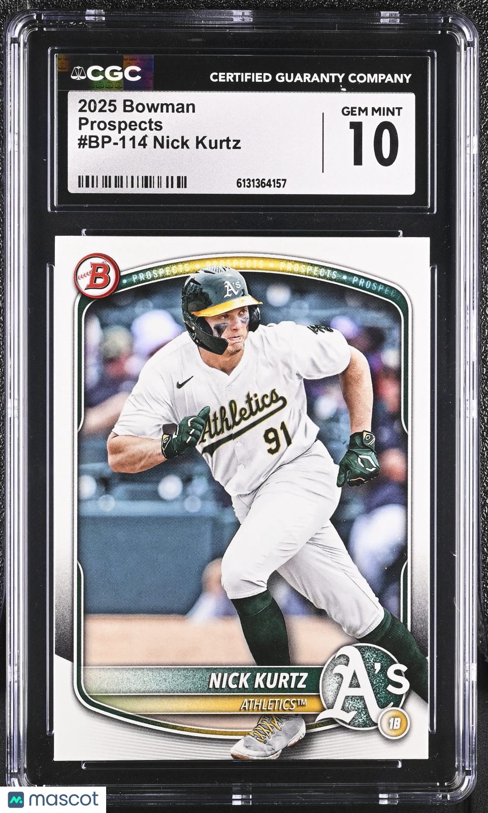 2025 Bowman Nick Kurtz Prospects #BP-114 CGC 10