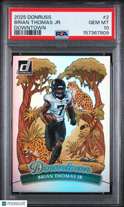 2025 Panini Donruss Downtown Brian Thomas JR. #2 PSA 10 Jacksonville Jaguars