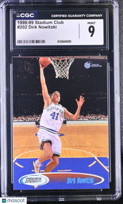 1998-99 Stadium Club Dirk Nowitzki Rookie #202 CGC 9 Dallas Mavericks