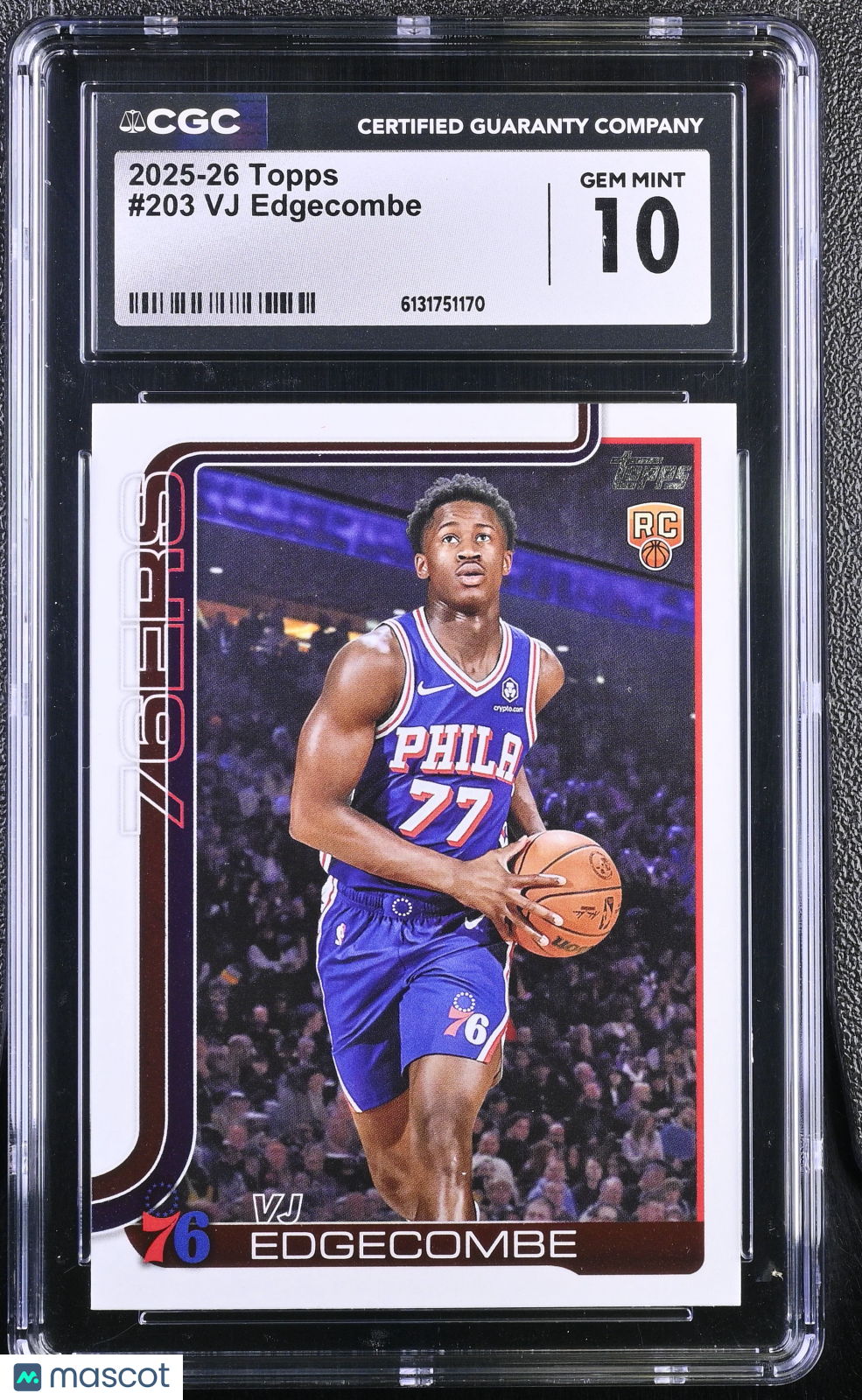 2025-26 Topps VJ Edgecombe #203 CGC 10