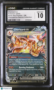 2025 Pokemon Black Star Promos Charizard ex Special Collection CGC 10 #196