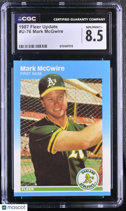 1987 Fleer Update Mark McGwire #U-76 CGC 8.5