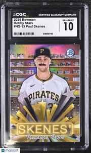 2025 Bowman Paul Skenes Hobby Stars #HS-13 CGC 10 Pittsburgh Pirates