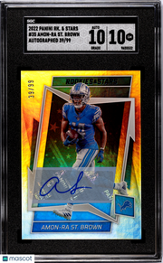 2022 Panini Rookies & Stars Amon-Ra ST. Brown Autograph /99 #35 SGC 10 Lions
