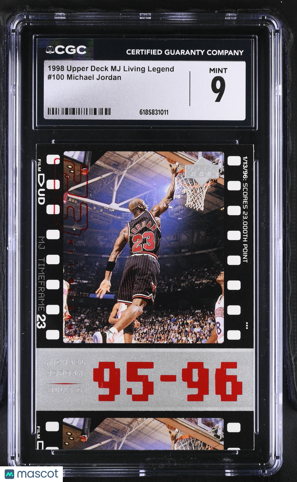 1998 Upper Deck MJ Living Legend Michael Jordan #100 CGC 9 Chicago Bulls