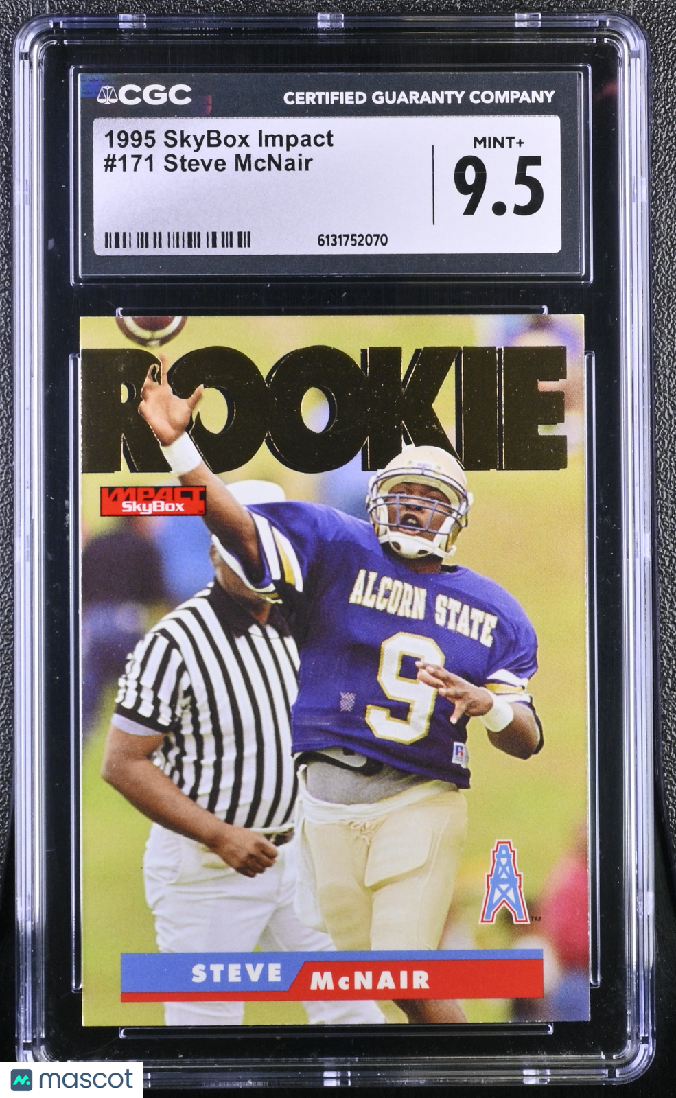 1995 Skybox Impact Steve McNair Rookie #171 CGC 9.5 Houston Oilers