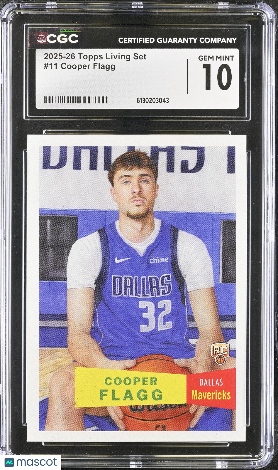 2025-26 Topps Living Set Cooper Flagg Rookie #11 CGC 10 Dallas Mavericks