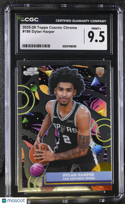 2025-26 Topps Cosmic Chrome Dylan Harper Rookie #186 CGC 9.5 San Antonio Spurs