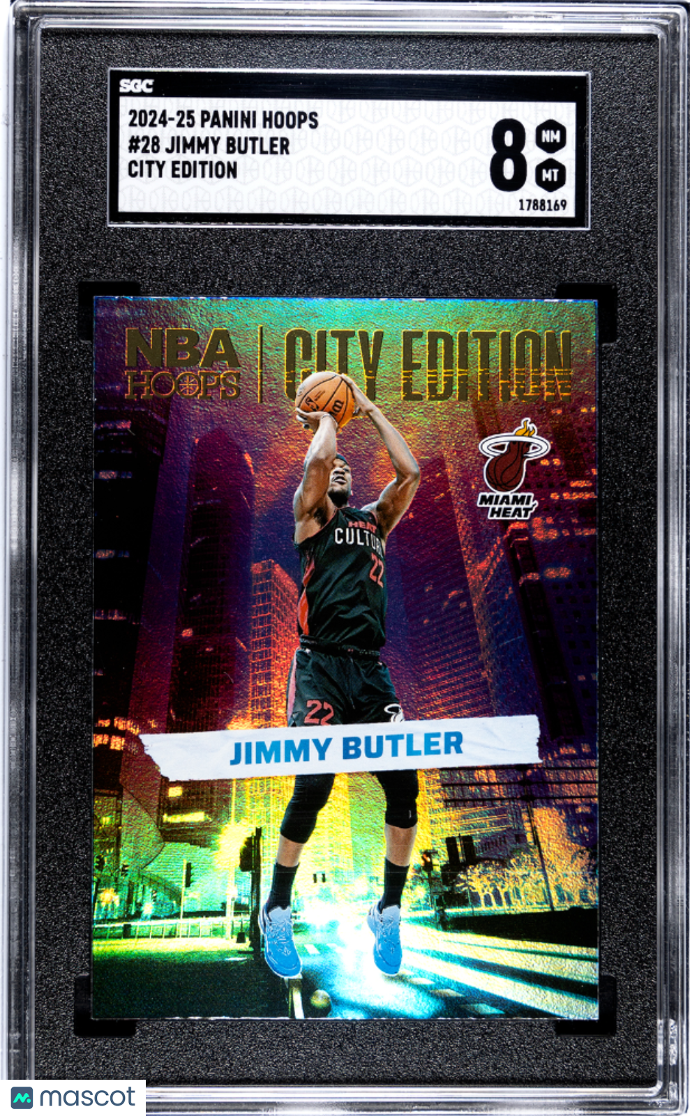 2024 Panini Hoops Jimmy Butler #28 City Ed. SGC 8
