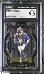 2024 Panini Select Caleb Williams Rookie #25 CGC 9.5 Chicago Bears