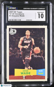 2007-08 Topps Dwyane Wade '57-58 Variations #3 CGC 10 Miami Heat