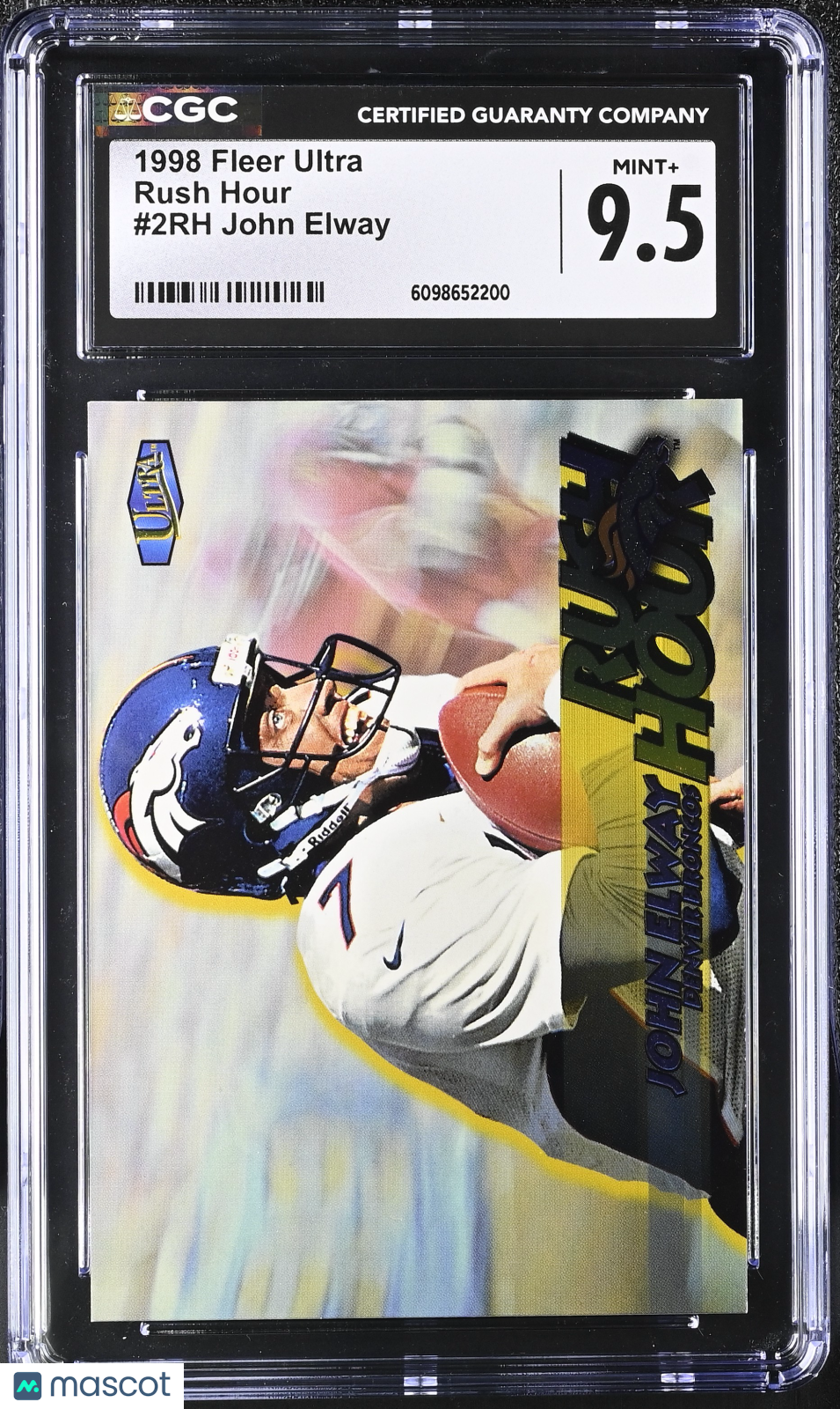 1998 Fleer Ultra John Elway Rush Hour #2RH CGC 9.5 Denver Broncos