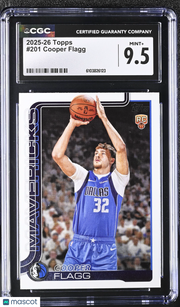 2025-26 Topps Cooper Flagg Rookie #201 CGC 9.5 Dallas Mavericks