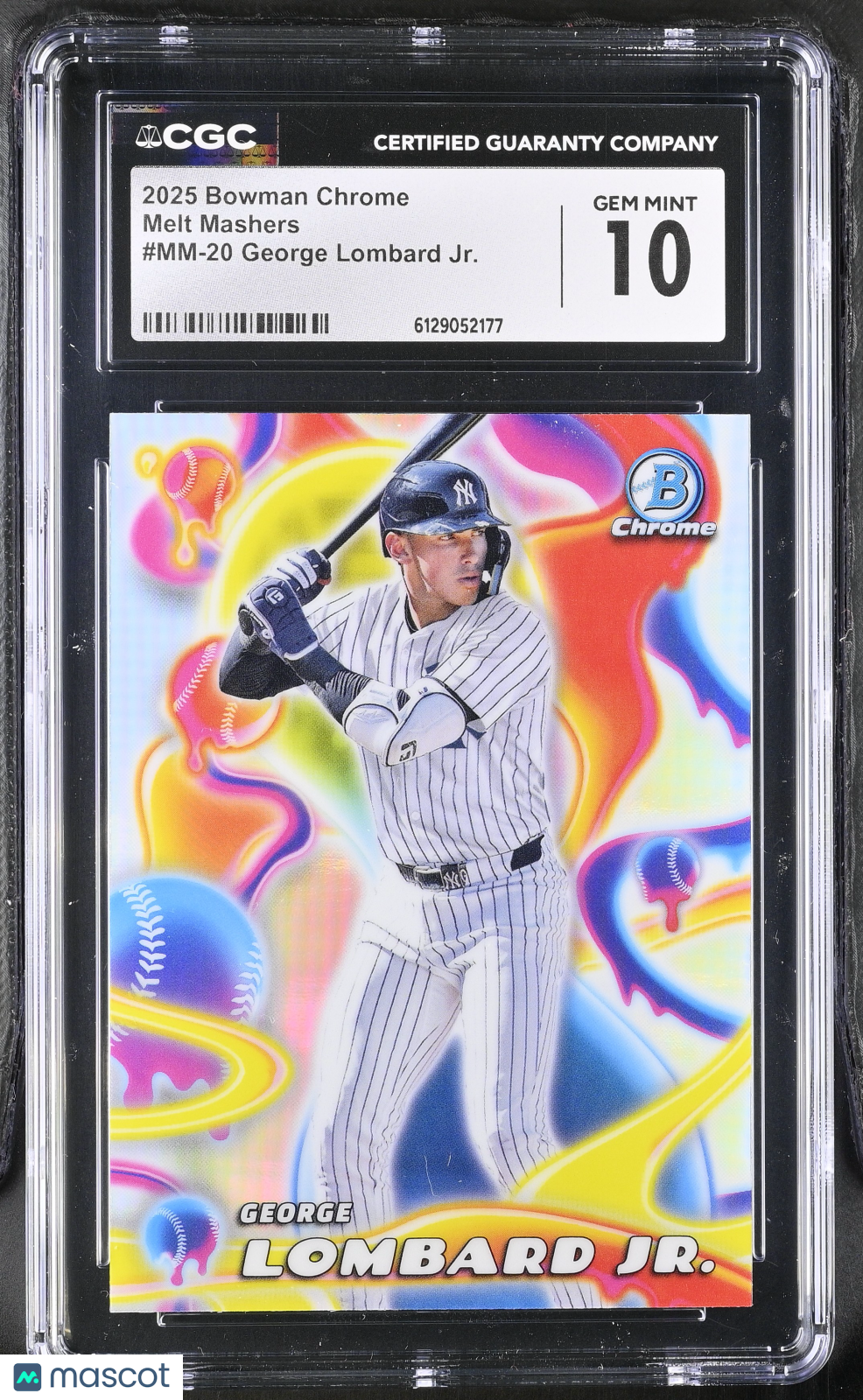2025 Bowman Chrome George Lombard Jr. Melt Mashers #MM-20 CGC 10 Yankees