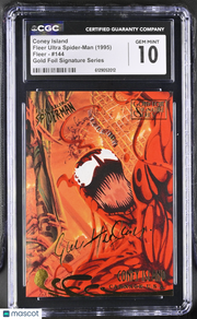 1995 Fleer Ultra Spider-Man Coney Island #144 Gold Foil Signature Series CGC 10