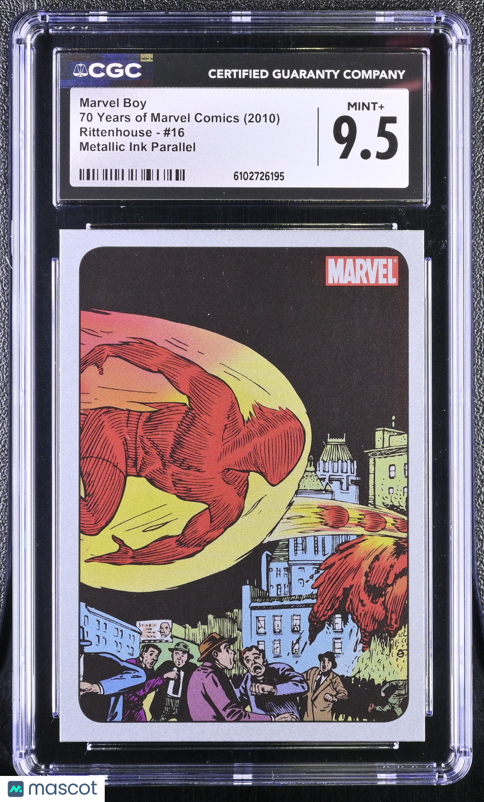 2010 70 Years Of Marvel Comics Marvel Boy #16 Metallic Ink Parallel CGC 9.5