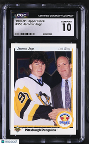 1990-91 Upper Deck Jaromir Jagr Rookie #356 CGC 10 Pittsburgh Penguins