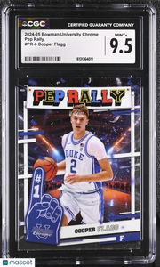 2024-25 Bowman University Chrome Cooper Flagg Rookie Pep Rally #PR-6 CGC 9.5