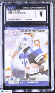 1990 Pro Set Emmitt Smith Rookie #685 CGC 9 Dallas Cowboys