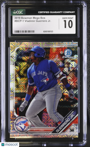 2019 Bowman Mega Box Vladimir Guerrero Jr. Rookie #BCP-1 CGC 10 Blue Jays