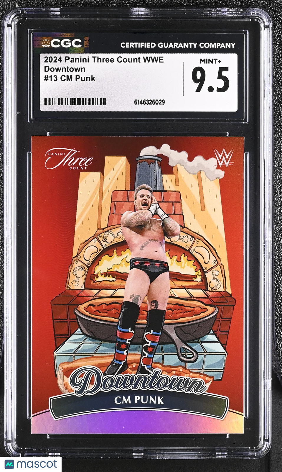 2024 Panini Three Count WWE CM Punk Downtown #13 CGC 9.5