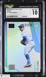 2019 Panini Chronicles Pete Alonso Status #7 CGC 10