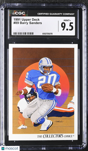 1991 Upper Deck Barry Sanders #89 CGC 9.5 Detroit Lions
